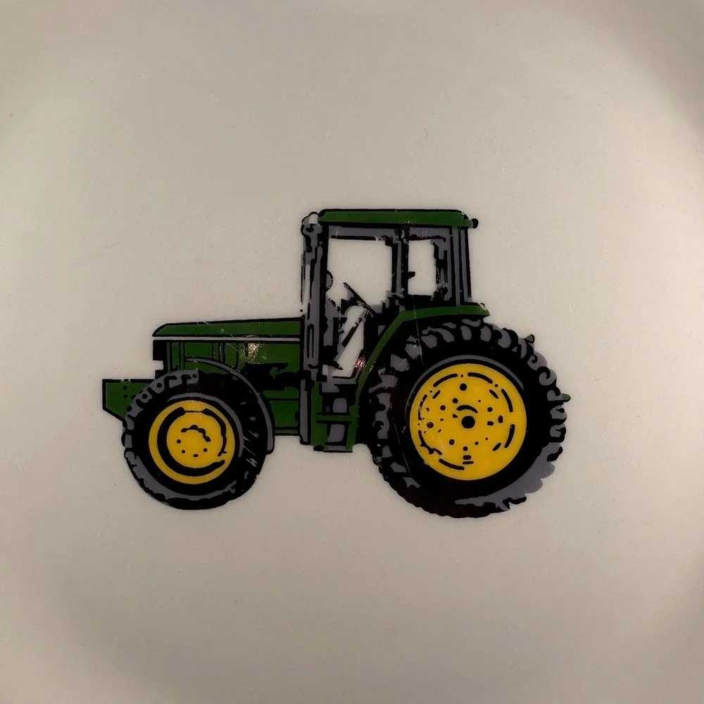 John Deere Gibson Dinner Plate Nothing Runs Like a Deere Tractor 11 Inch
